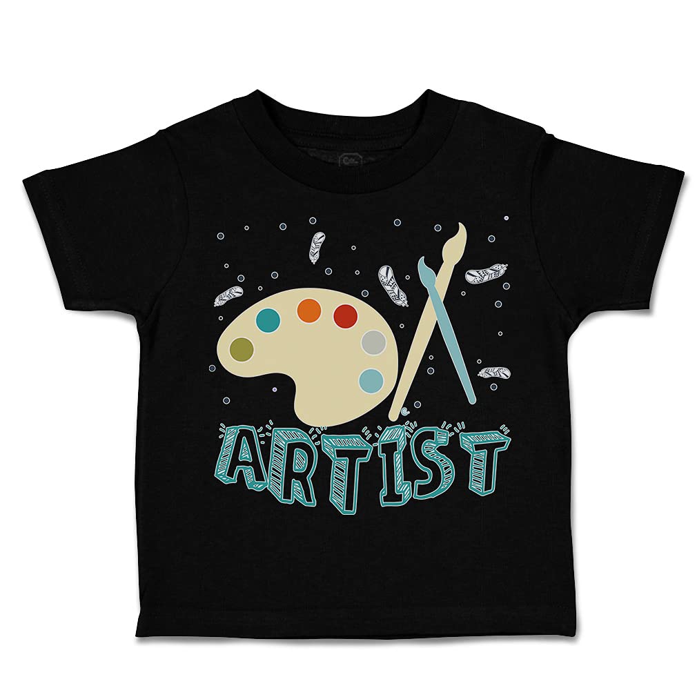 Adorable Rascals Toddler T-Shirt - Artist Painting Design for Boys & Girls - Mindfulness Creative Play Outfit for Preschool & Daycare Activities