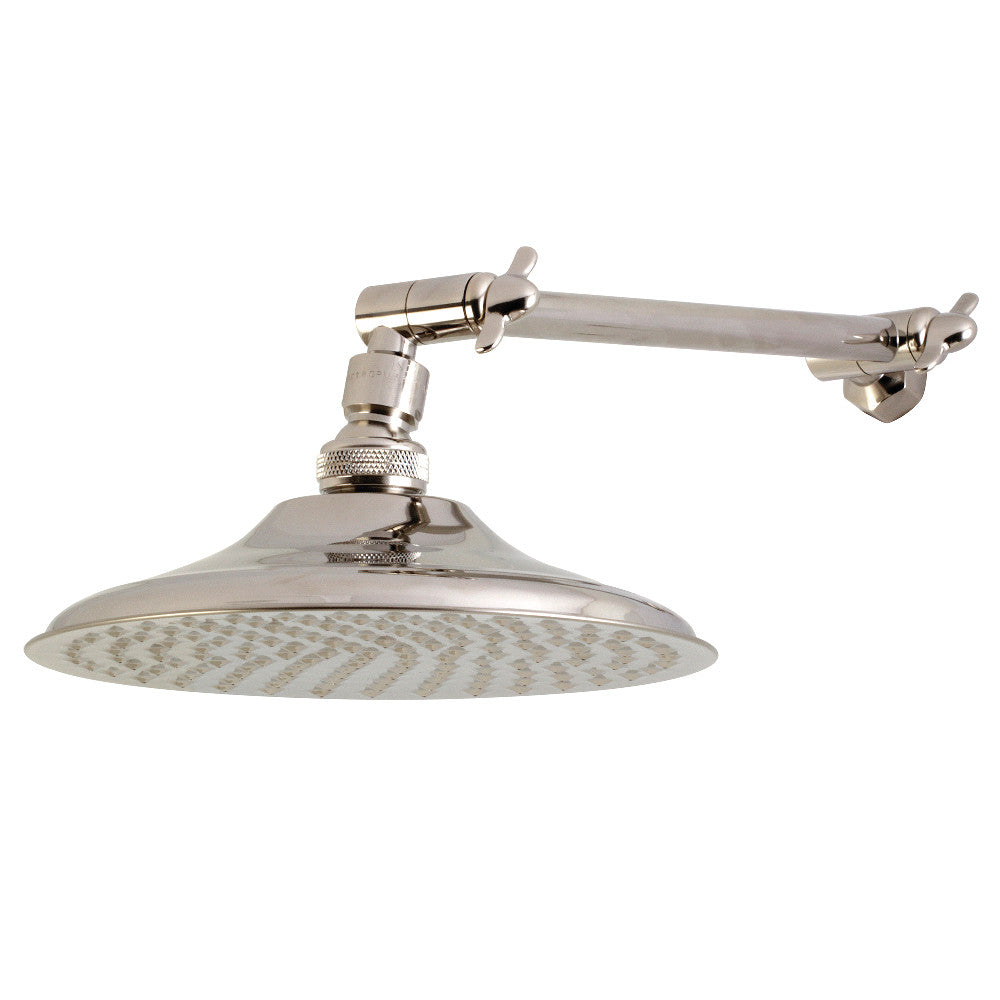 Kingston Brass K136K8 Victorian Style Adjustable Shower Head with Extendable Arm - Perfect for Bathroom Renovation & Spa-Like Shower Experience