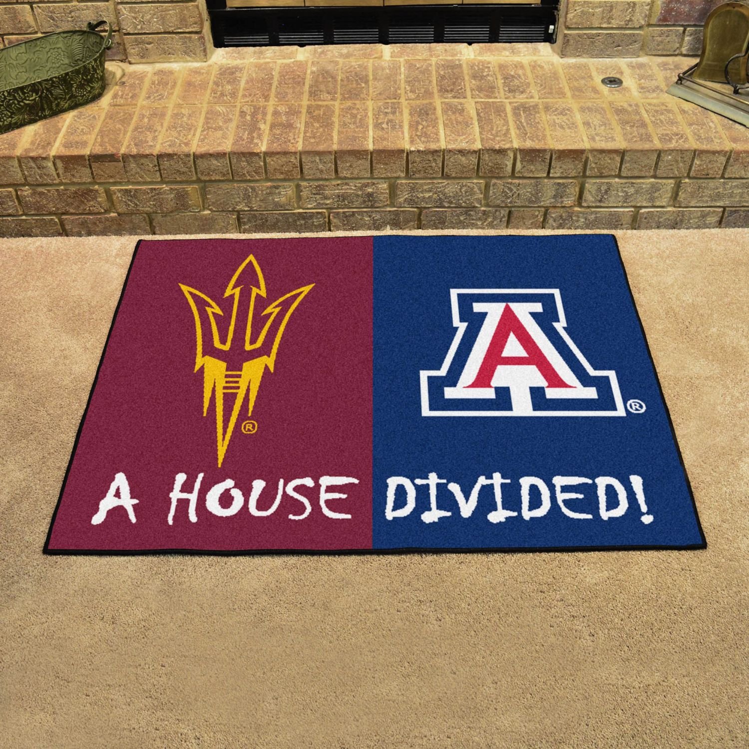 Arizona State vs Arizona House Divided Mat - 33.75