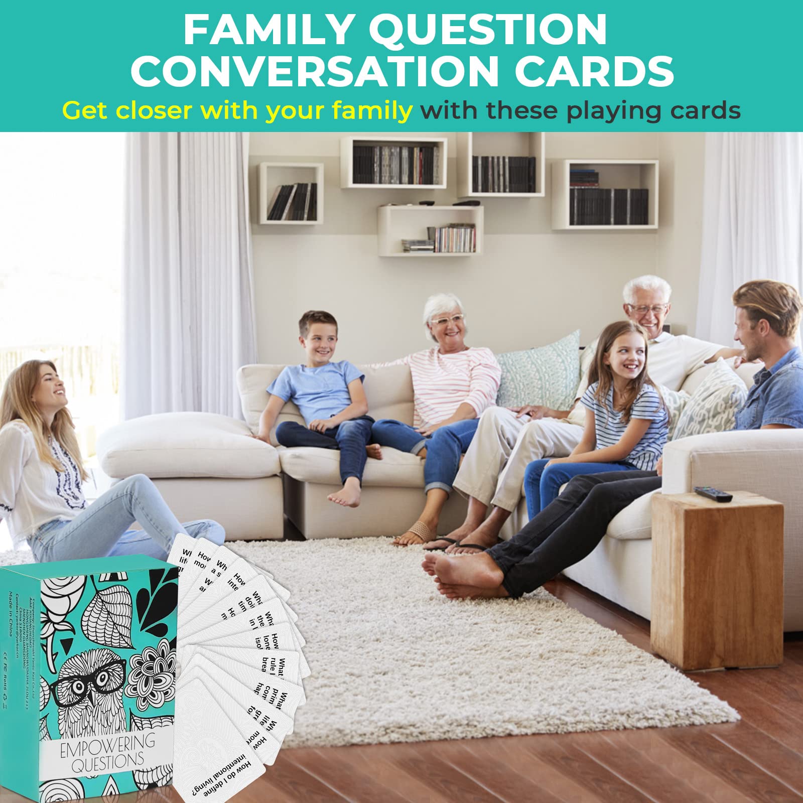 YARKOR 100pcs Empowering Question Cards for Mindfulness, Meditation, Journaling & Self-Care - Thought-Provoking Conversation Starters for Therapy, Group Discussions & Personal Reflection