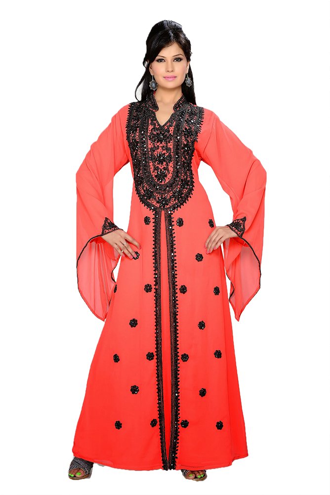 Kolkozy Fashion Women's Farasha Dress - Elegant Flowy Maxi Dress for Summer, Beach, Party & Special Occasions