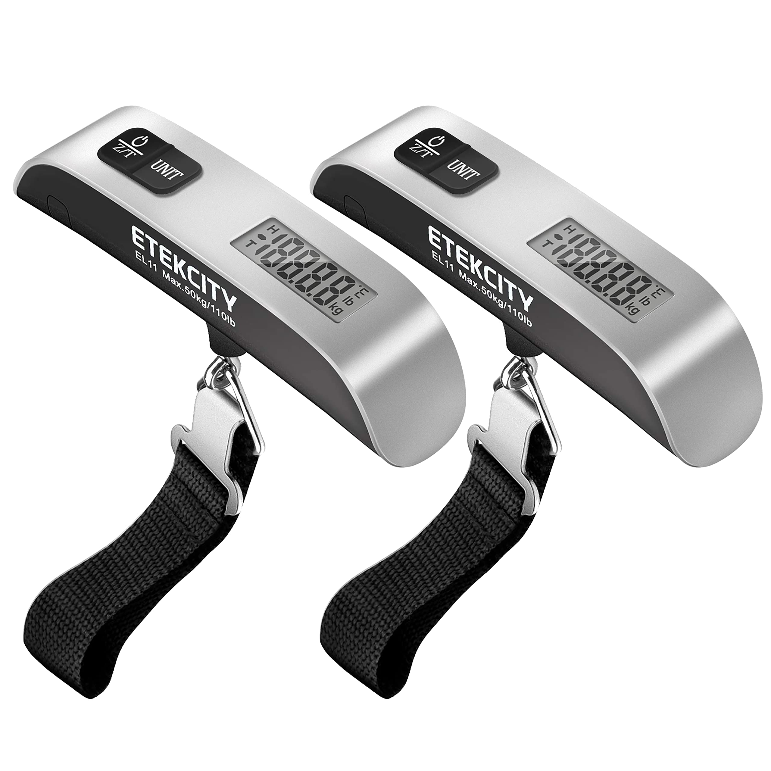 Etekcity Digital Body Weight Scale & Luggage Scale with Temperature Sensor - Portable Handheld Bathroom Weighing Machine for Travel Accessories - Perfect for Home, Gym, and Travel Use