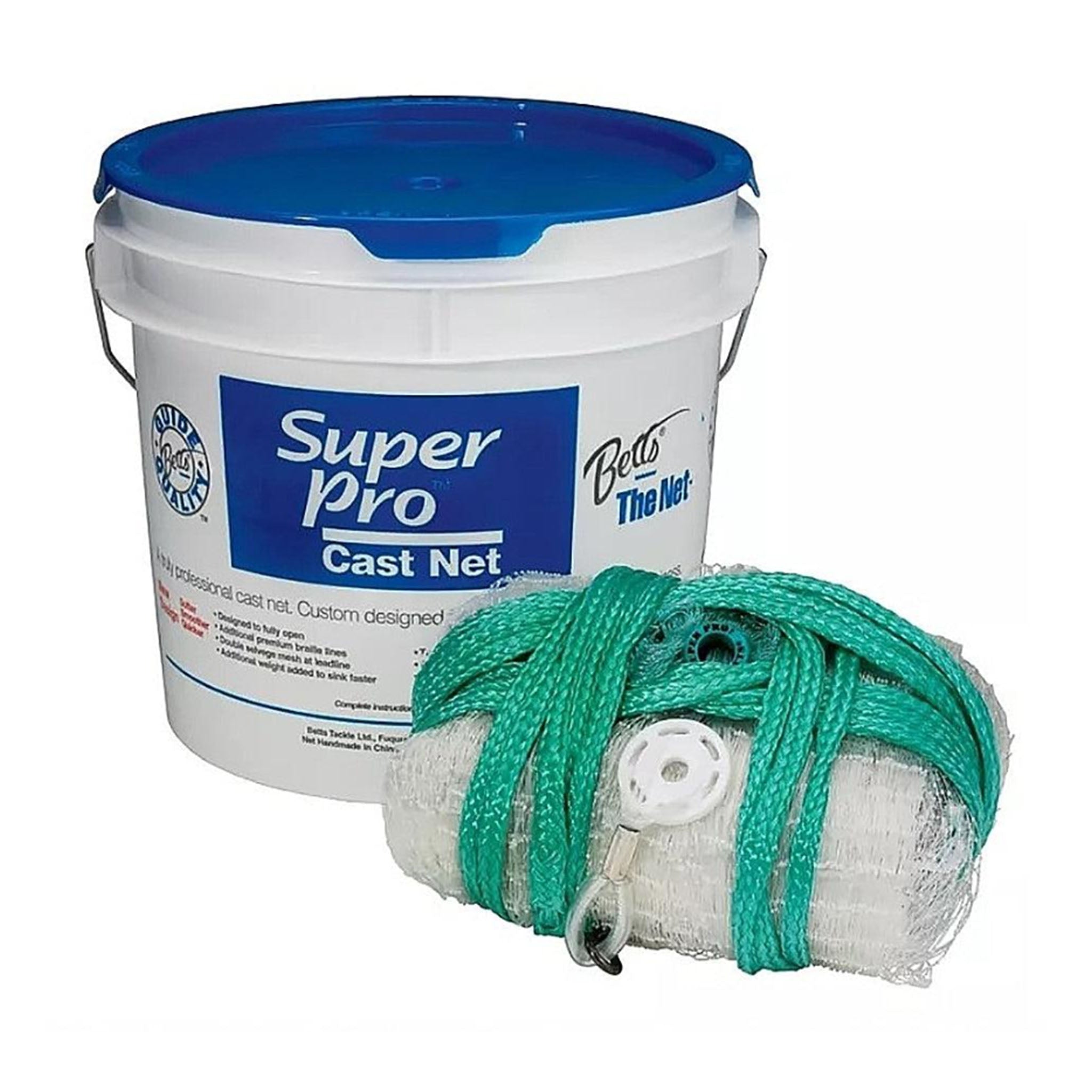 Betts Super Pro Cast Nets - Premium Fishing Nets for Saltwater & Freshwater - Perfect for Surf Fishing, Shrimping, and Bait Catching