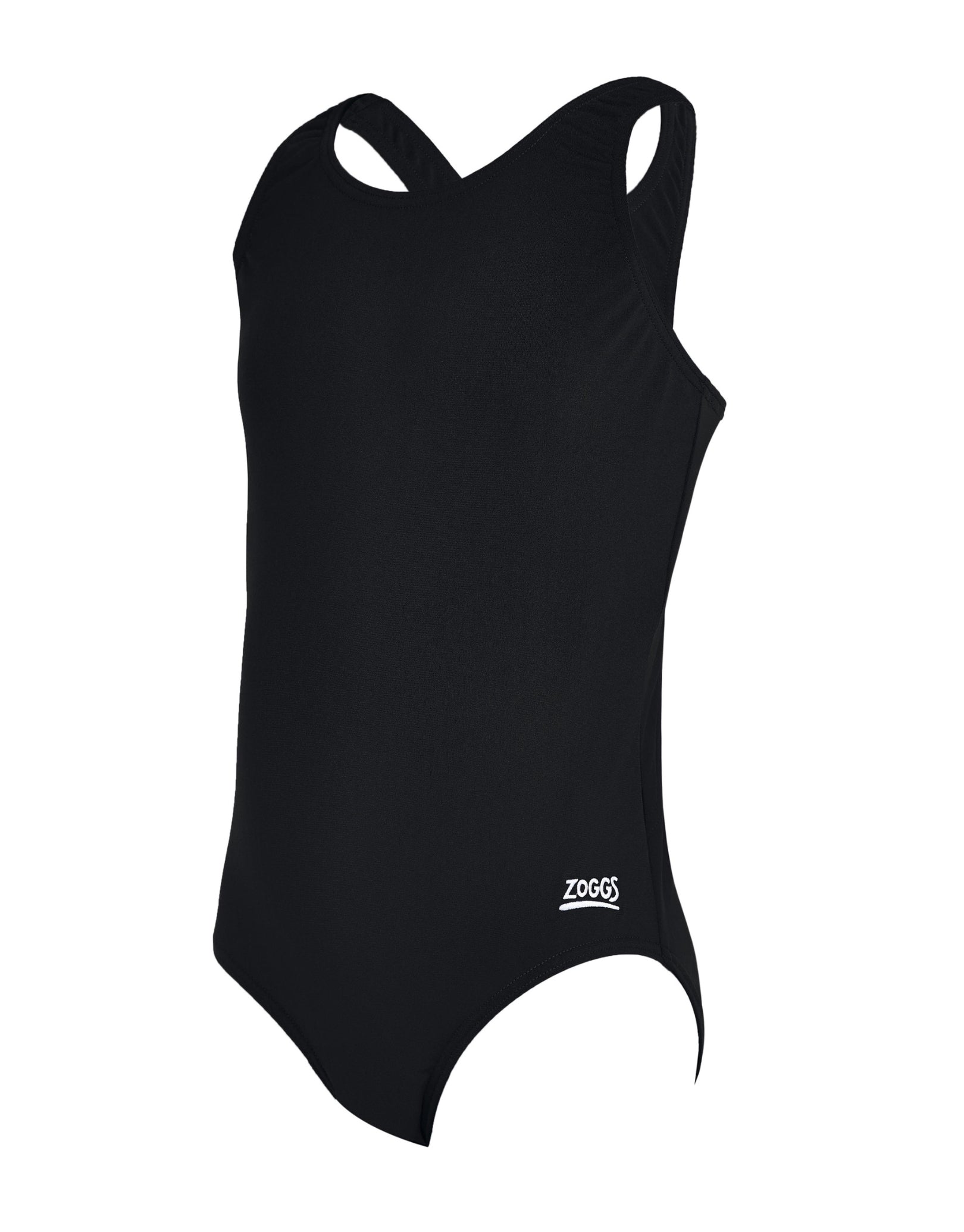 Girls Cottesloe Sportsback Swimsuit - Black One-Piece Swimwear for Active Kids | Beach, Pool & Water Sports