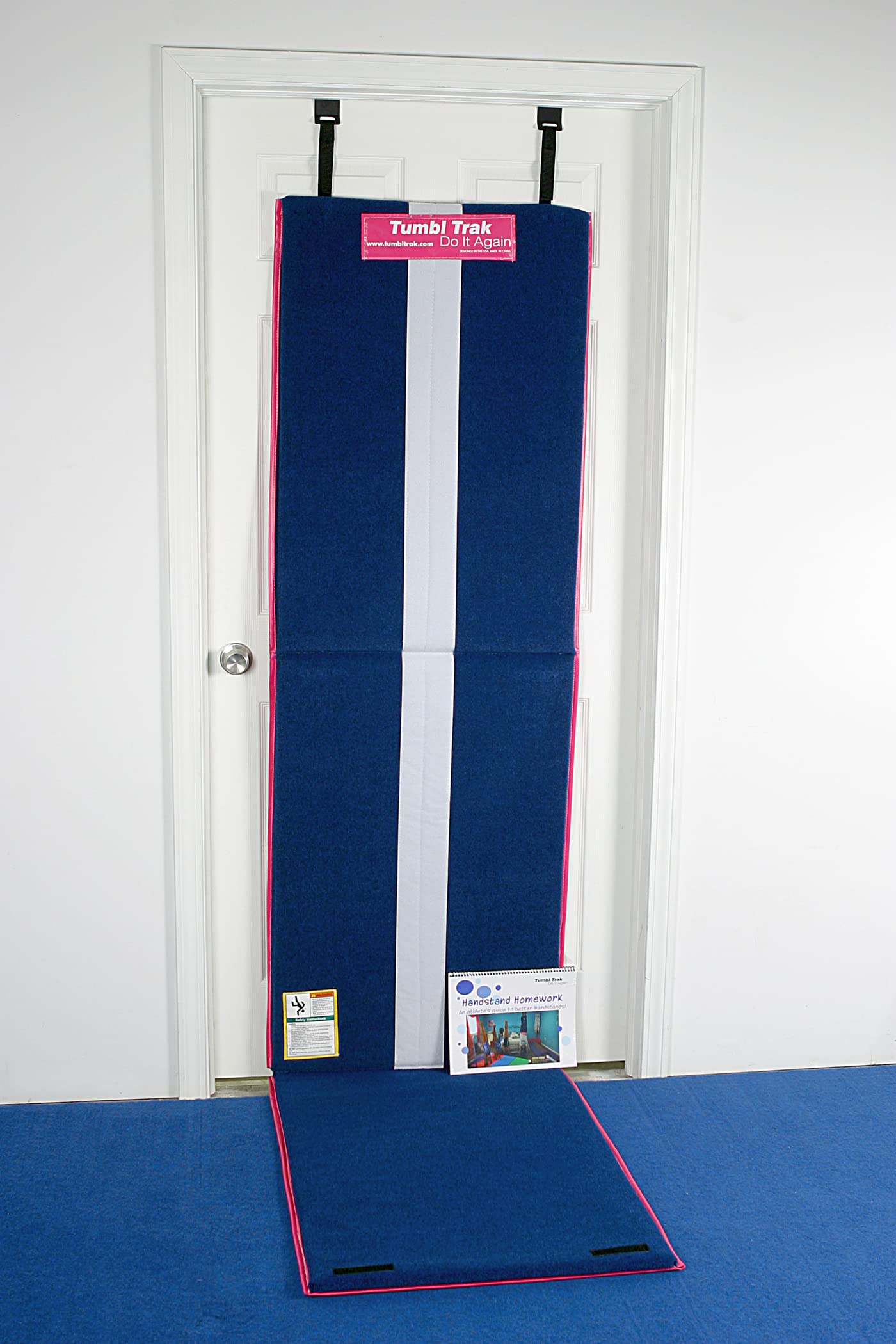 Tumbl Trak Handstand Homework Gymnastics Door Mat for Kids - Non-Slip Home Training Mat for Gymnastics, Yoga & Fitness - Perfect for Indoor Practice, Kids Playroom & Home Gym Workouts