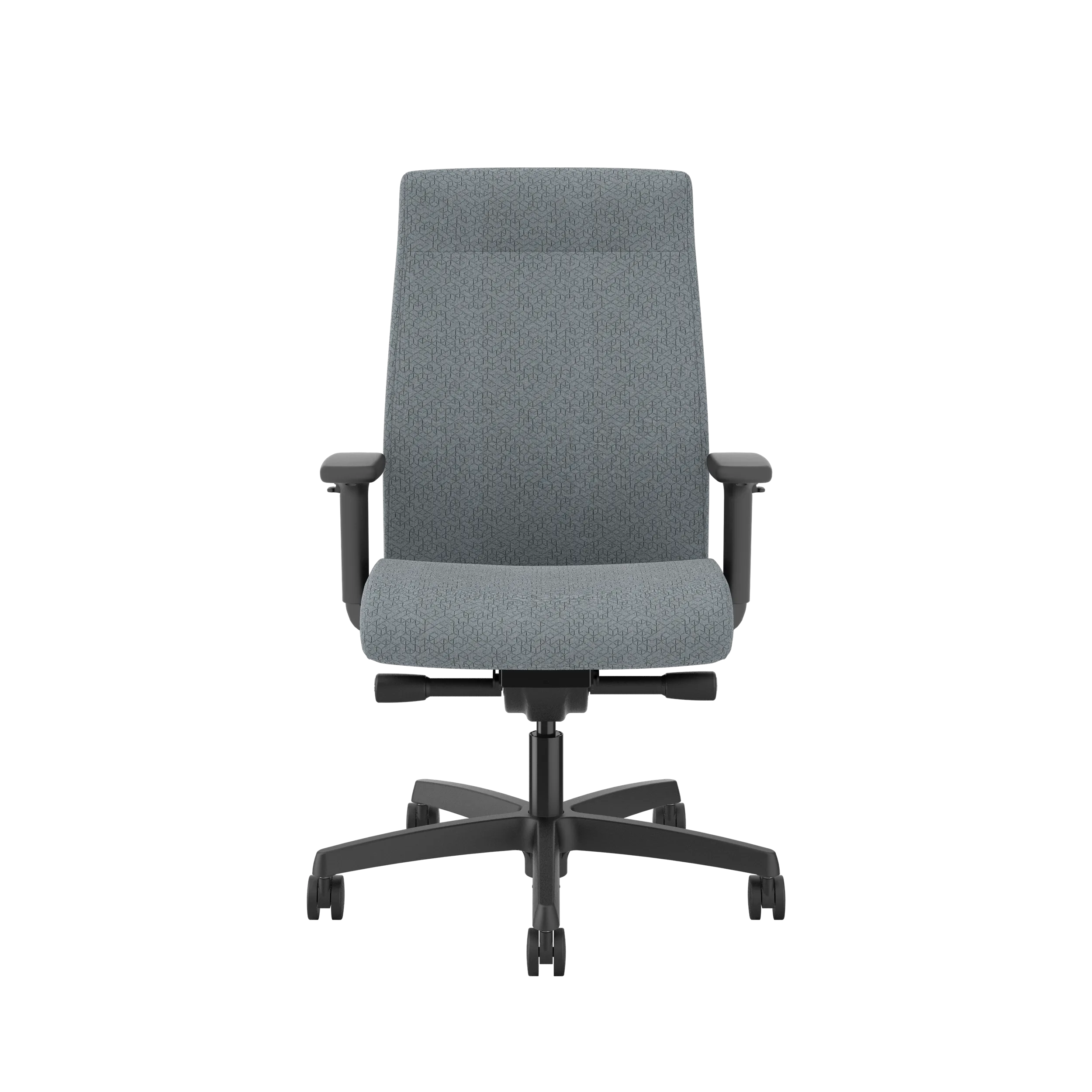 HON Ignition Upholstered Mid Back Office Chair - Ergonomic Mesh Task Chair with Adjustable Lumbar Support for Home & Office Workspace - Perfect for Long Hours of Computer Work and Video Conferencing