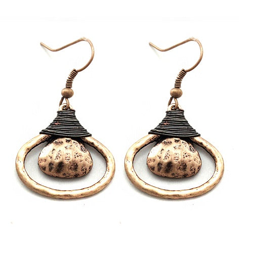 Bohemian Geometric Earrings for Women - Handmade Boho Dangle Earrings with Unique Patterns | Perfect for Festivals, Parties, and Everyday Wear