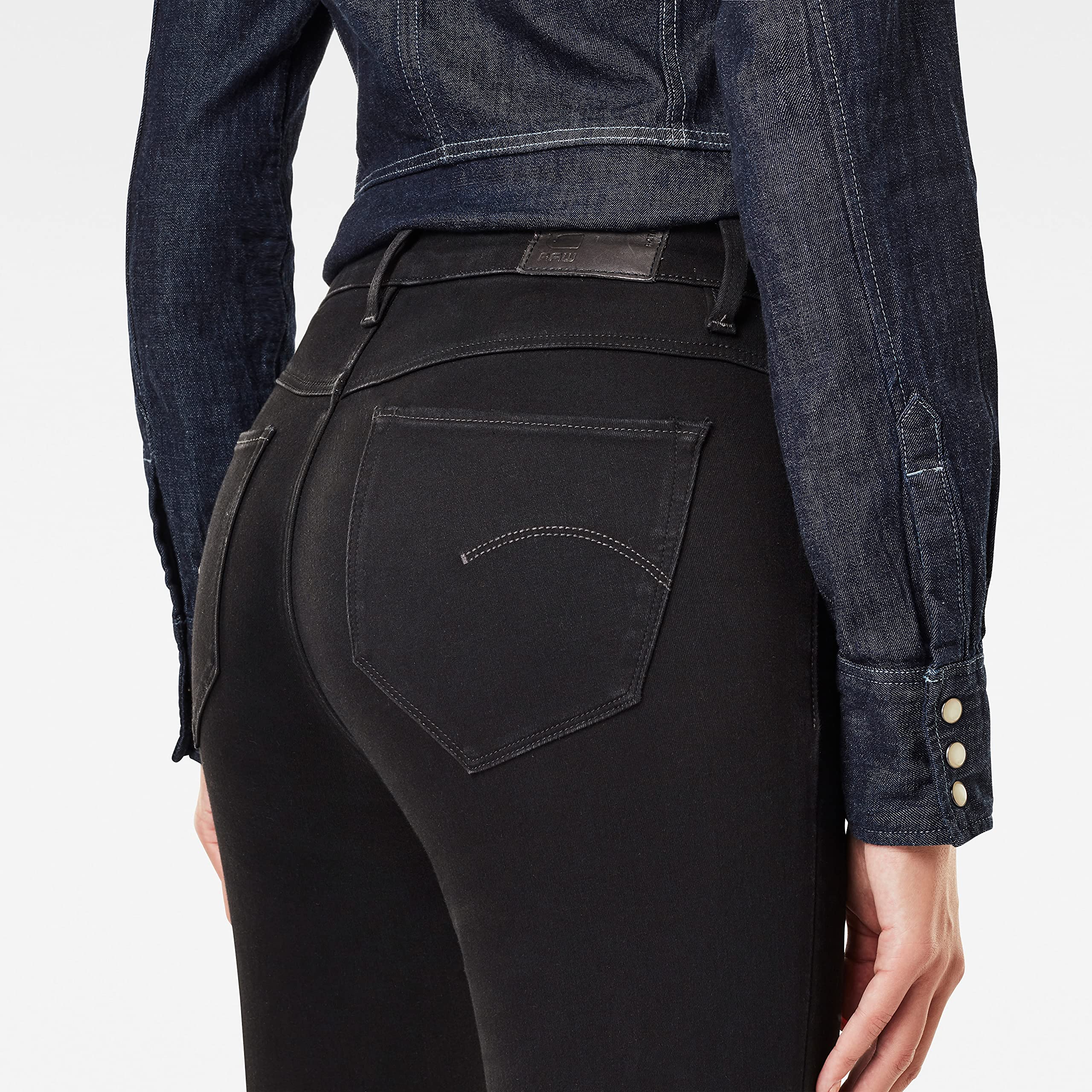 G-STAR RAW Women's High Rise Super Skinny Jeans - Stretch Denim Pants for Slim Fit & Comfort | Perfect for Casual Outfits, Night Out & Everyday Wear