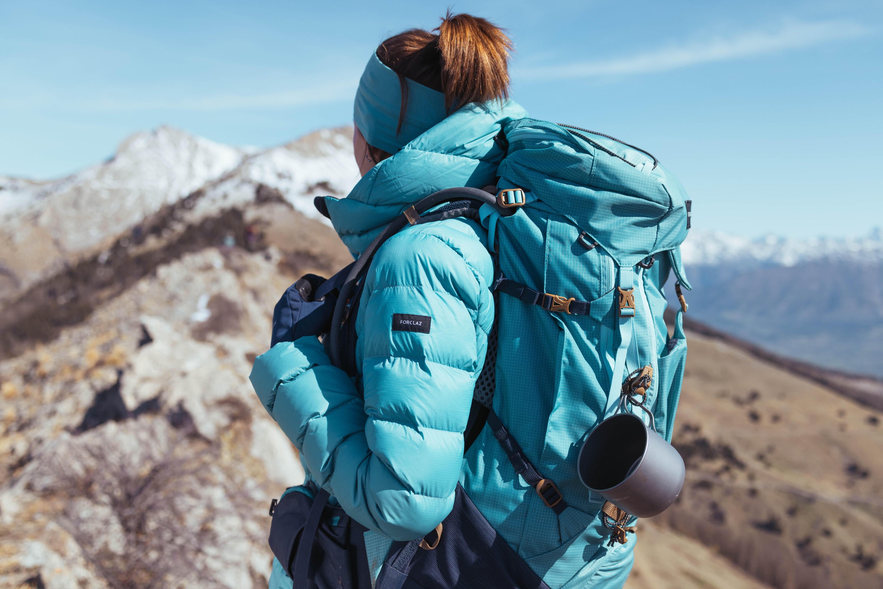 Forclaz Women's MT500 Hooded Down Puffer Jacket - Lightweight Winter Coat, Waterproof Windproof Insulated Jacket for Hiking, Skiing & Outdoor Activities