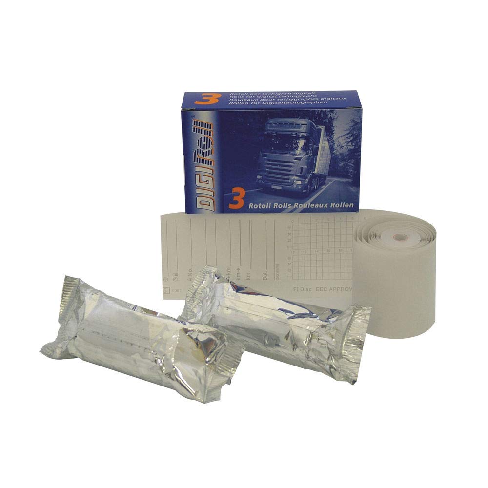Premium Digital Tachograph Rolls - High-Quality Thermal Paper for Fleet Management & Truck Compliance | Ideal for Commercial Vehicles, Taxis & Transport Logging