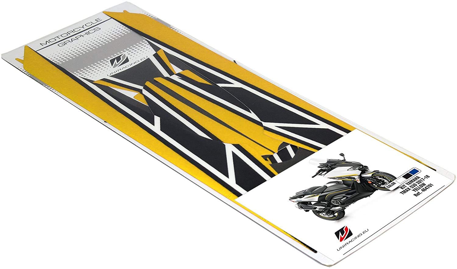 Yamaha T-MAX 530 2017-2019 Motorcycle Decoration Kit - Yellow Sticker Set for Customization | Perfect for Bike Shows, Rallies & Personal Style Upgrade