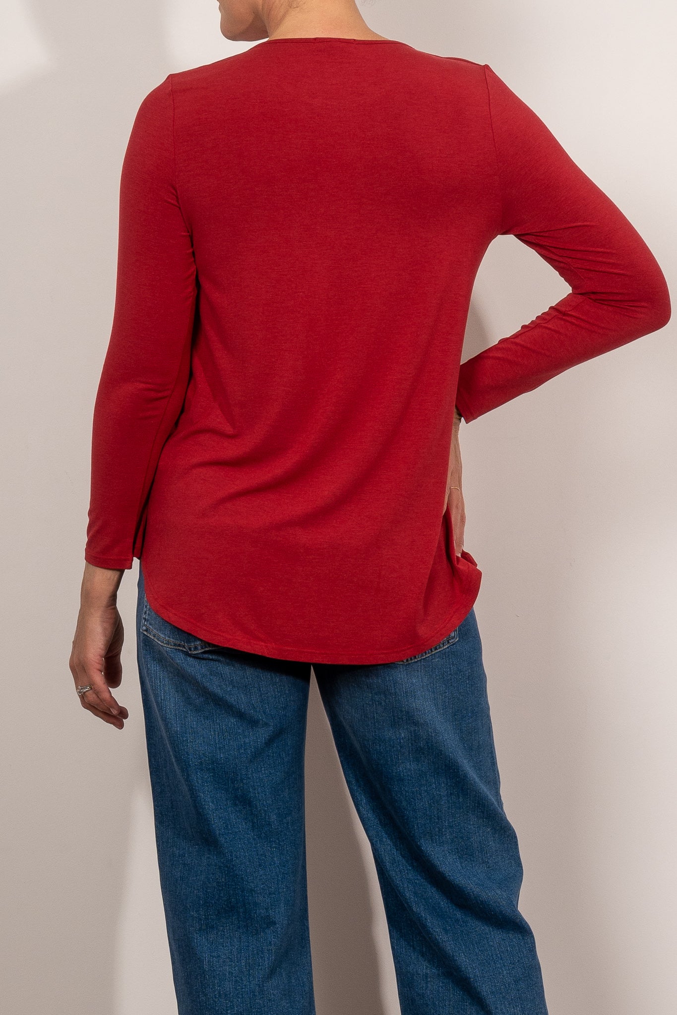 Tani Cara Long Sleeve Marle Top for Women - Soft Cotton Blend Casual Shirt - Perfect for Work, Date Night & Everyday Wear