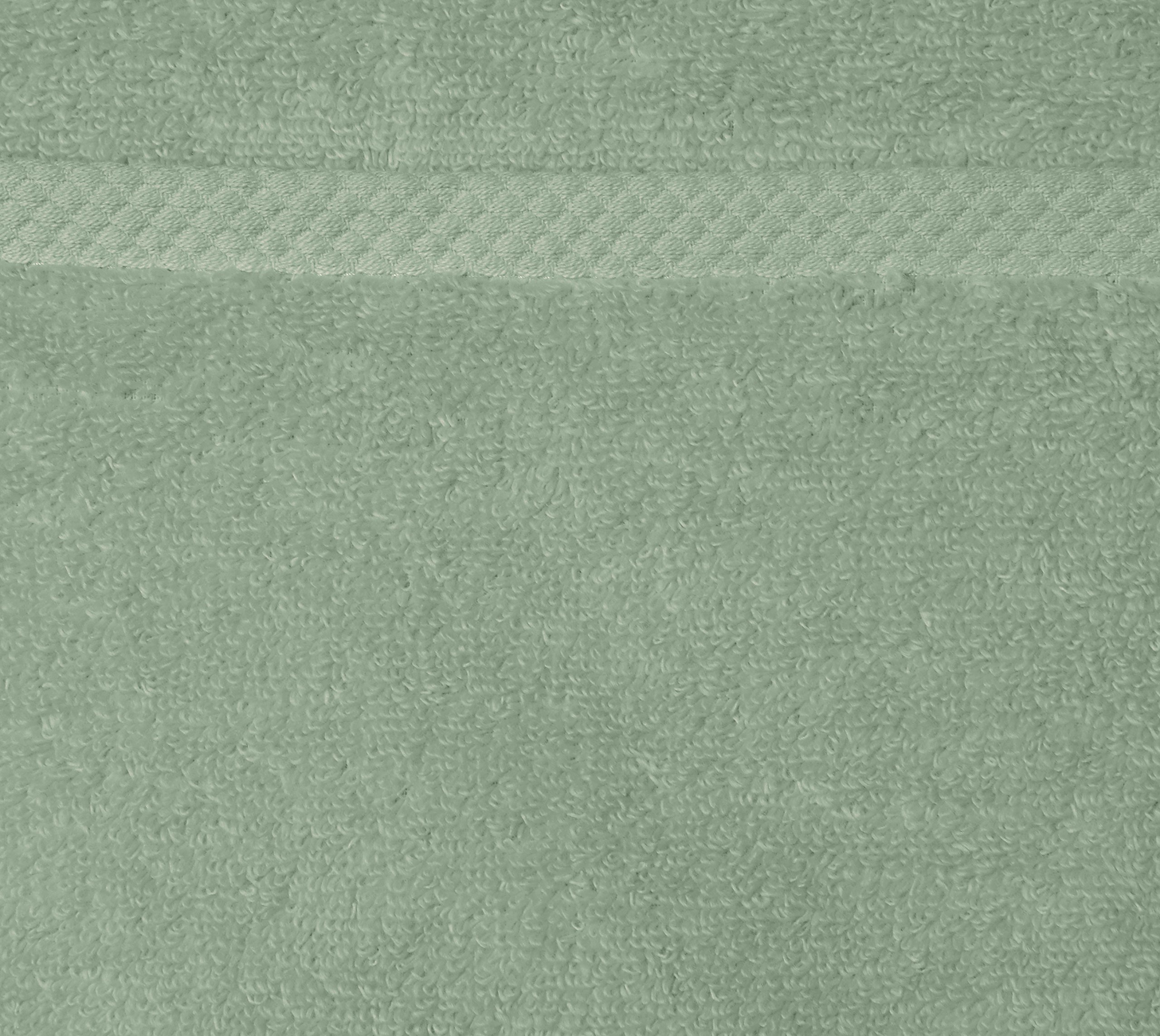 Amazon Basics 100% Cotton Quick-Dry Lightweight Moisture Absorbing Bath Towel Set of 2, Seafoam Green, 54