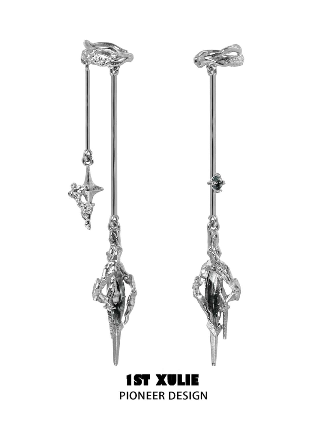 gray ear clips