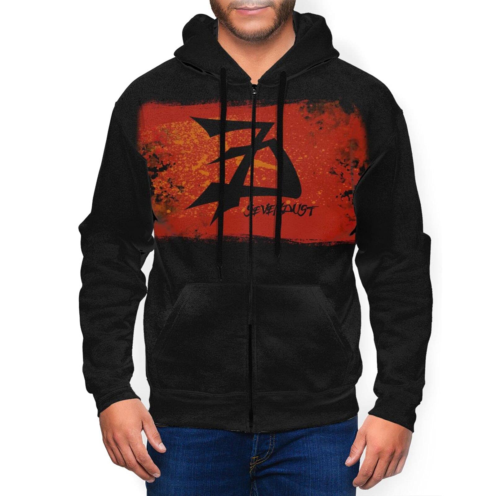 Sevendust Men's Loose Fit Sweatshirt for Outdoor Sports, Travel & Casual Wear | Comfortable & Stylish Hoodie for Hiking, Gym & Everyday Use