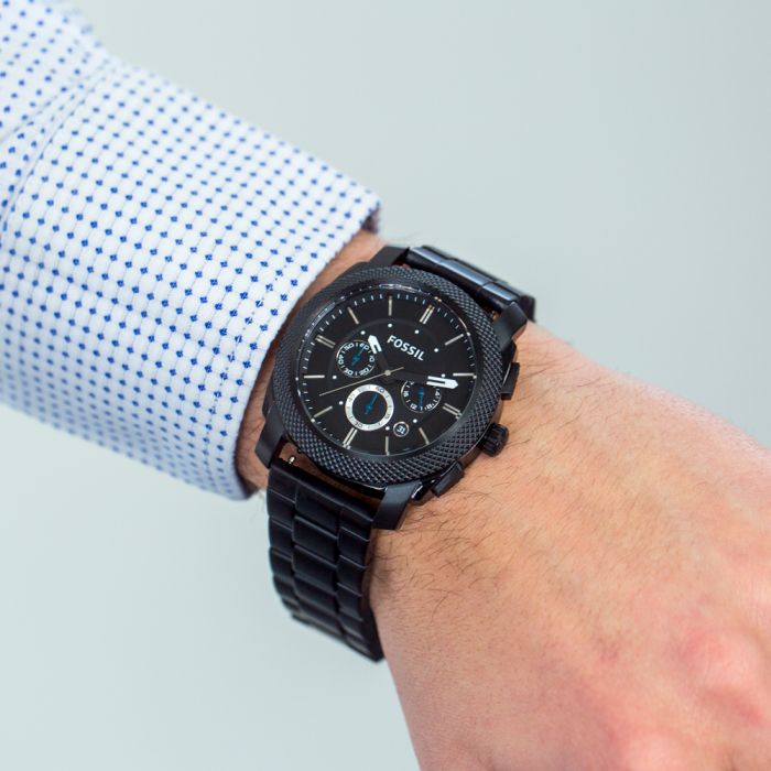 Fossil FS4552 Chronograph Stainless Steel Watch for Men - Water Resistant, Date Display - Perfect for Casual, Business & Everyday Wear