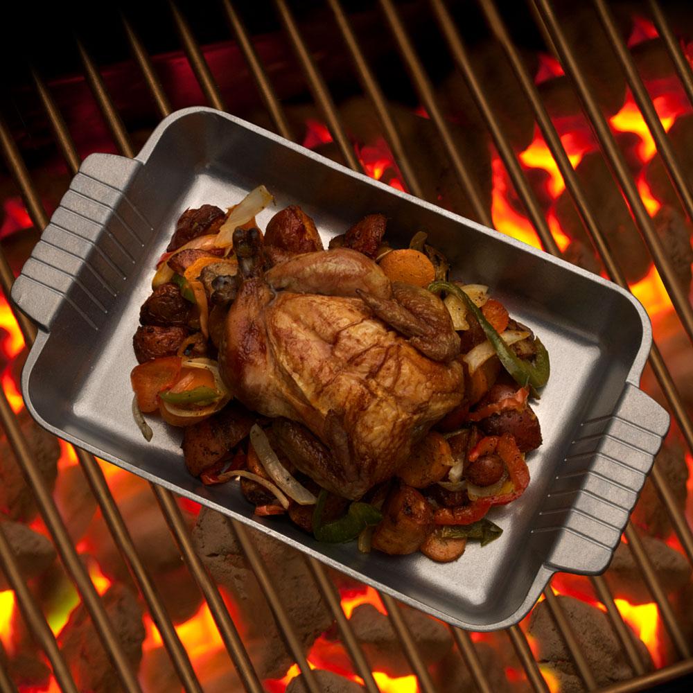 Premium 9x12 Inch Non-Stick Baking Pan - Heavy Duty Cookie Sheet for Oven, Roasting & Grilling - Perfect for Cookies, Pizza, Vegetables & More - Gourmet Grillware Baker