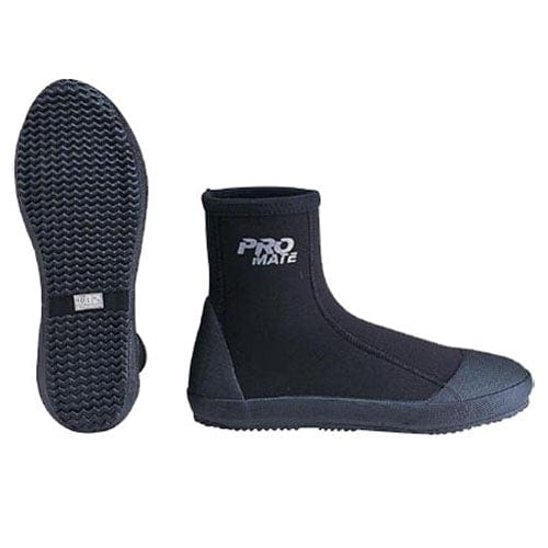 Promate 5mm Pacifica Neoprene Scuba Diving Boots for Men & Women - Warm Waterproof Zipper Booties for Snorkeling, Surfing, Kayaking & Water Sports (LB640)