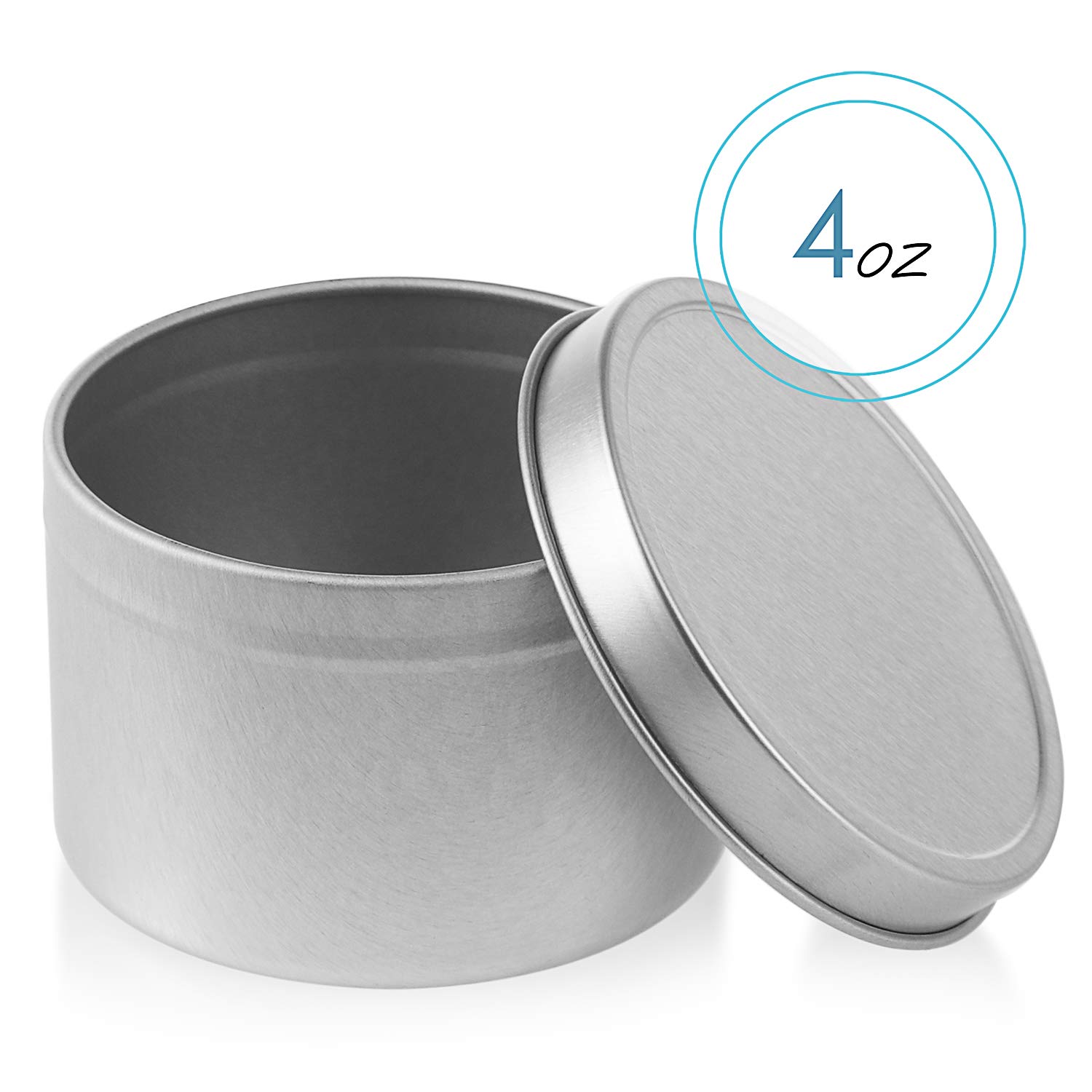 Premium Natural Soy Wax Flakes for DIY Candle Making - 10 lbs Bulk Soy Candle Wax, 48-Pack 4oz Tin Cans with Lids, 100 Cotton Wicks & 2 Metal Wick Centering Tools - Perfect for Home Candles, Gifts, Aromatherapy & Relaxation