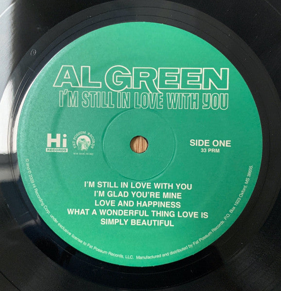 Al Green - I'm Still In Love With You Vinyl LP Album (180 Gram Reissue, Near Mint Condition) - Perfect for Record Collectors & Soul Music Lovers