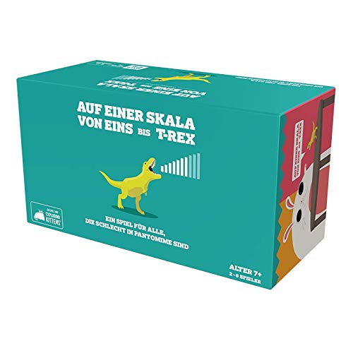 On a Scale from One to T-Rex - Hilarious Party Card Game by Asmodee | Fun Family & Friends Group Game Night | German Board Game for Adults & Teens