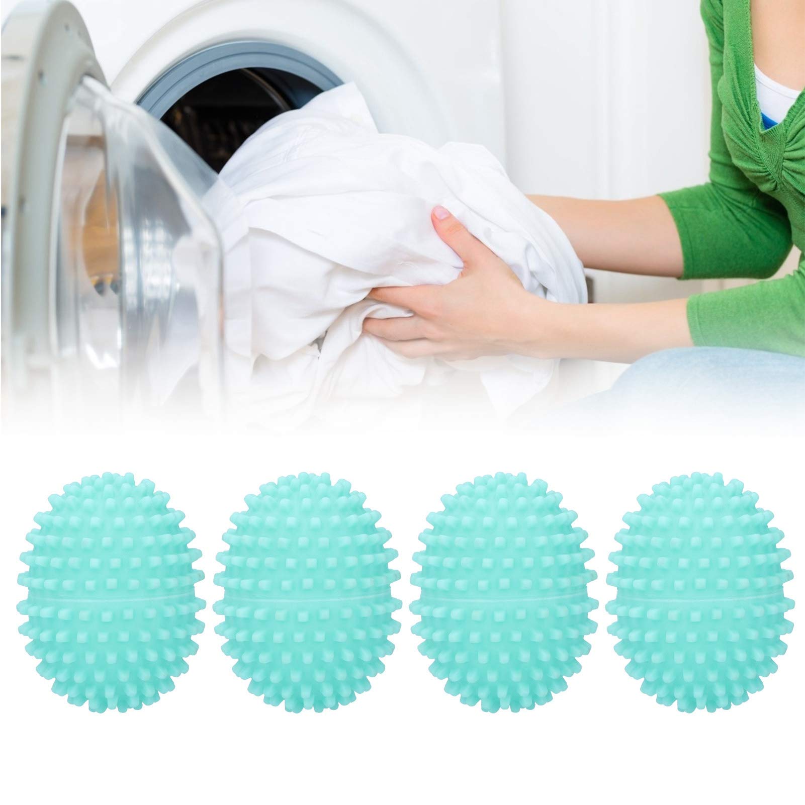 Eco-Friendly Laundry Wash Balls for Dryer - Reusable Fabric Softener & Static Reducer - Perfect for Women's Clothes, Home Use & Energy Saving Laundry Days