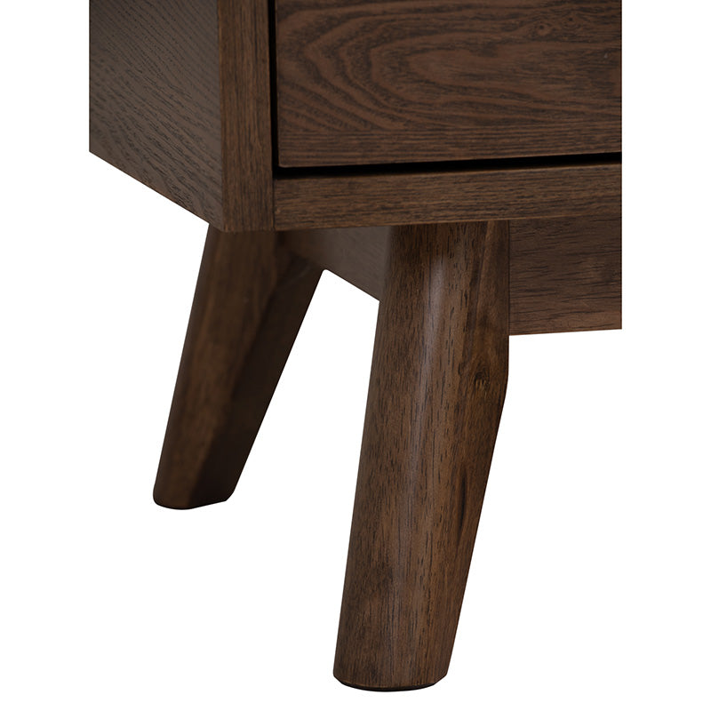 BREDA 180cm Walnut Entertainment TV Stand - Modern TV Console for Living Room, Bedroom & Home Theater