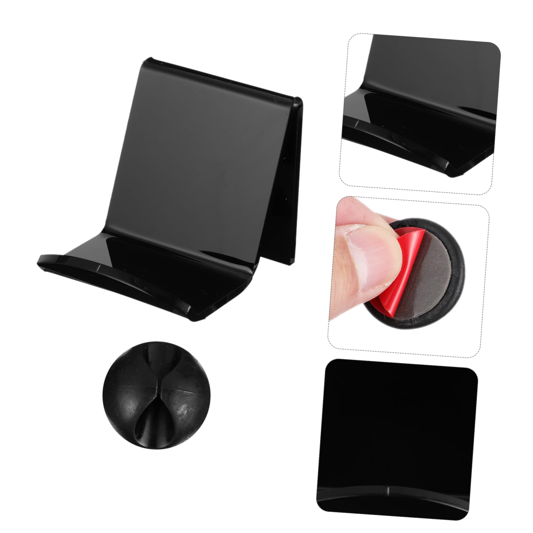 4 Pack Multi-Purpose Wall Mount Headphone Hooks - Strong Adhesive Headset Holder for Office, Gaming & Home Organization (Easy No-Drill Installation)