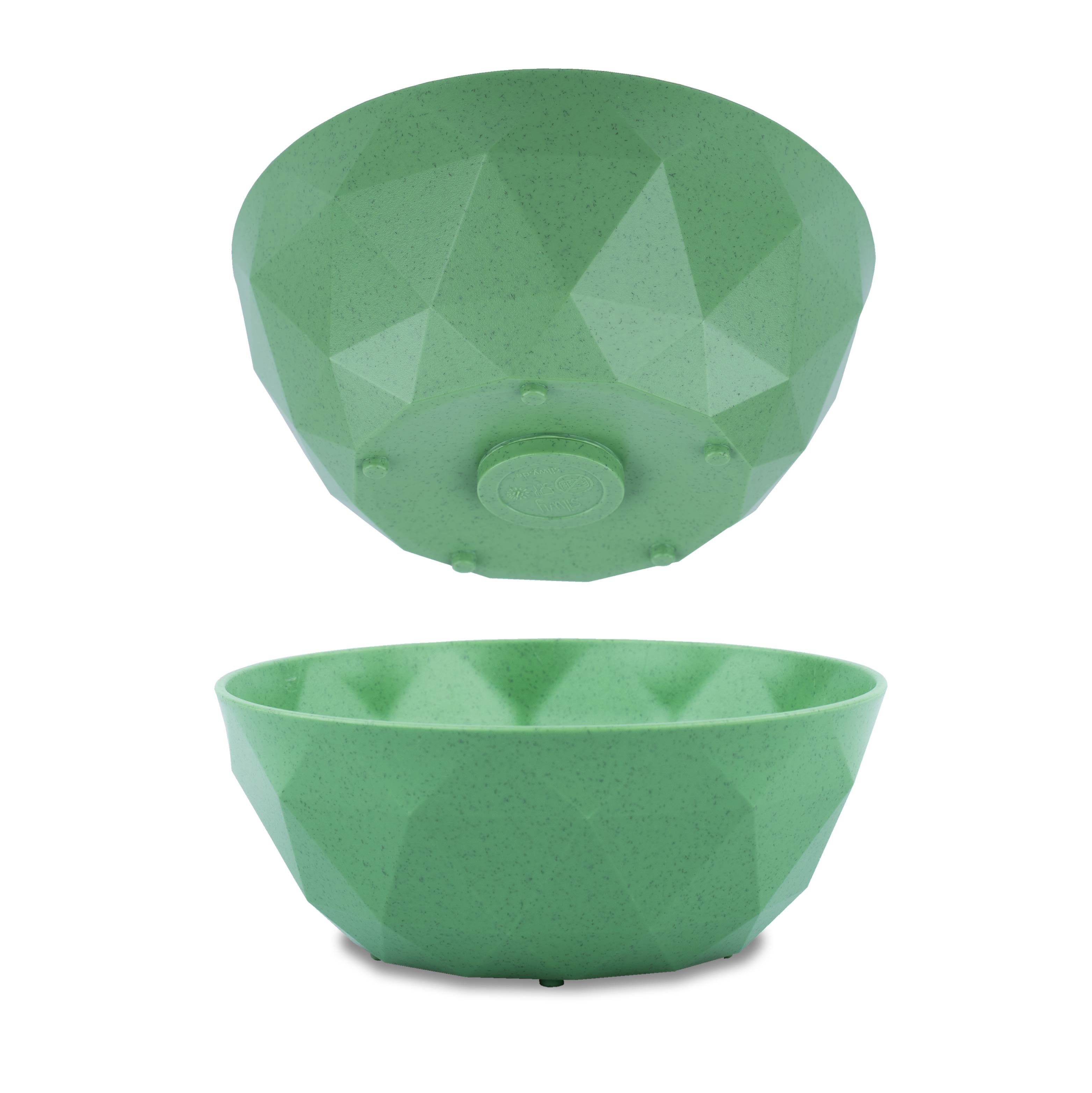Green Plastic Magnetic Bowls - 16cm Set for Kitchen, Office & Craft Organization | Strong Hold for Fridge, Whiteboard & Metal Surfaces