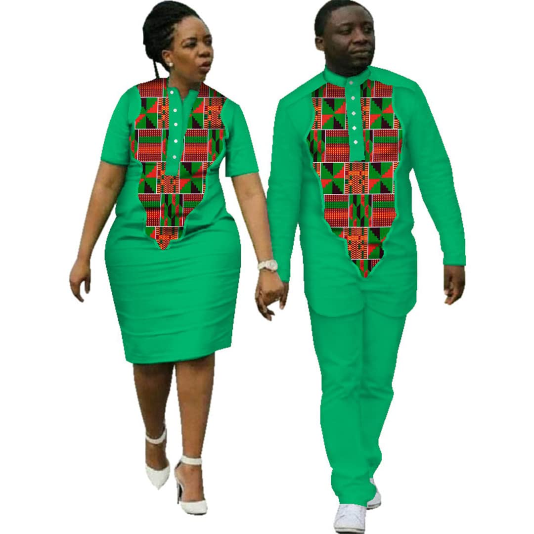 **African Dashiki Outfits for Women & Men - Traditional Print Top & Pants Set 24fs1403 XXL - Perfect for Cultural Events, Weddings & Festivals**