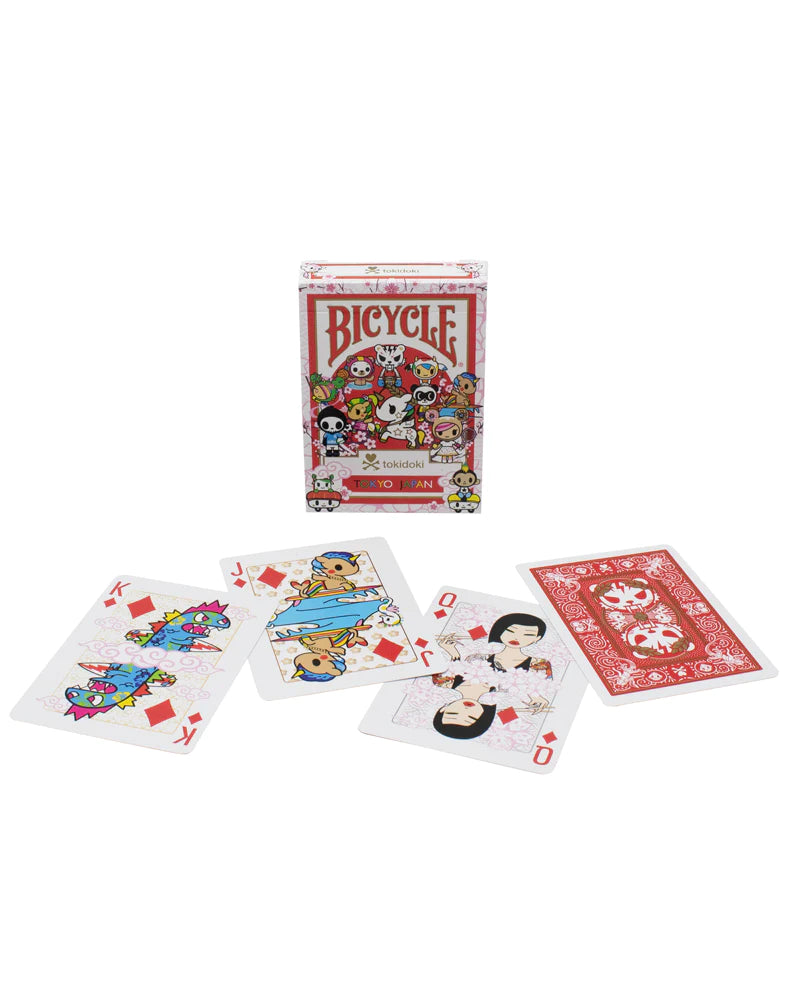 Tokidoki Sports Red Bicycle Playing Cards - Premium Deck for Poker, Magic Tricks & Game Nights