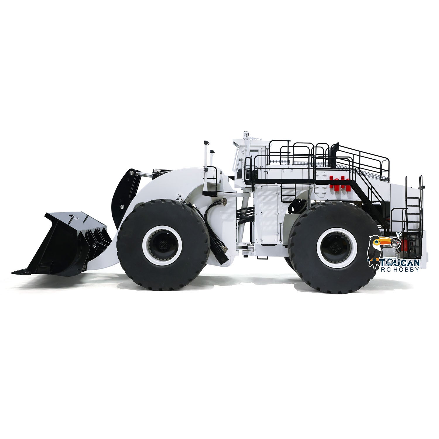 TOUCAN 1:14 Scale L2350 RC Hydraulic Loader - Heavy Duty Radio Controlled Construction Vehicle - RTR (Ready-to-Run) - Pre-Assembled & Painted - 150x58x60cm - Perfect for Construction Enthusiasts & RC Hobbyists