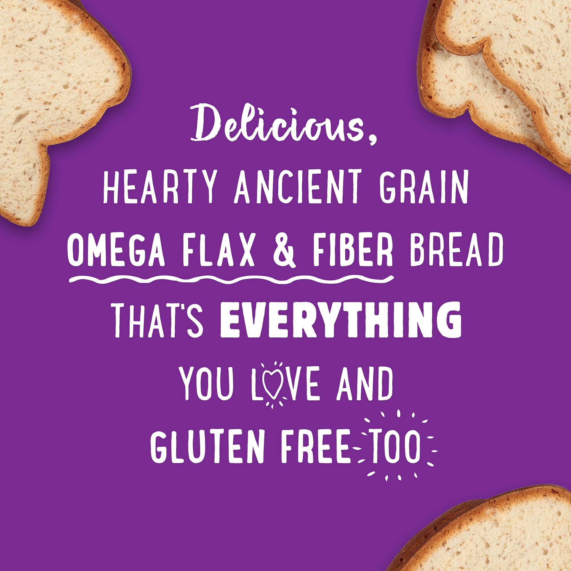 Udi's Gluten Free Soft Sandwich Bread - Ancient Grain Omega, Sliced 14.2 oz Loaf | Healthy Wheat-Free Alternative for Sandwiches, Toast & School Lunches