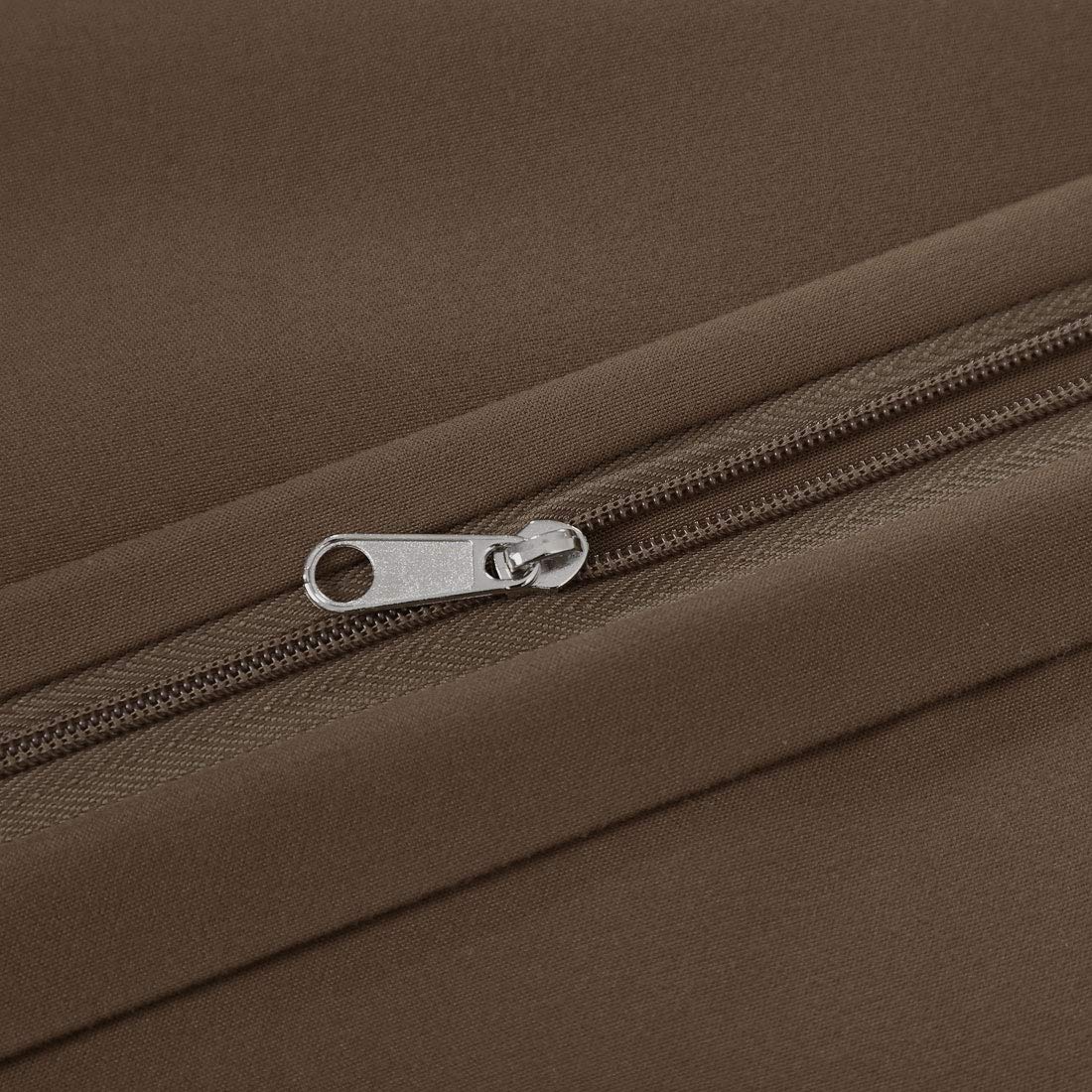 PiccoCasa 20x48 Inch Body Pillow Cover with Zipper Closure - Soft Brushed Microfiber Pillowcase (110 GSM) in Brown - Perfect for Sleeping, Maternity Support & Anime Fans