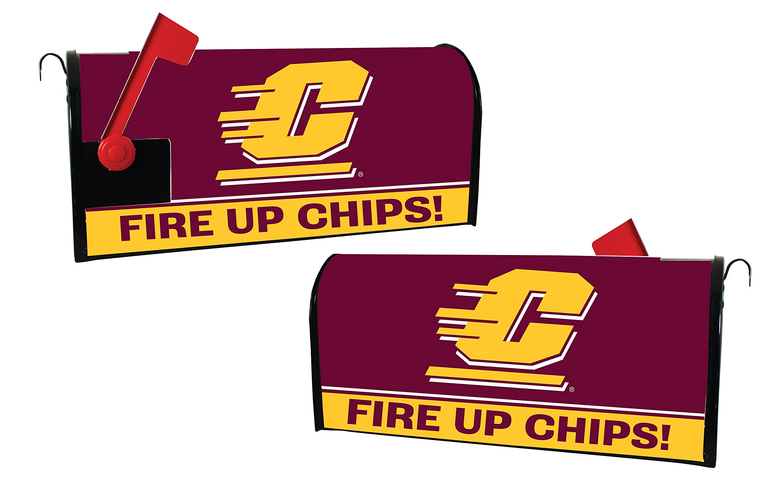 Officially Licensed Central Michigan University Mailbox Cover - Collegiate Design for 2021 by R&R Imports - Perfect for Alumni Gifts & Campus Home Decor