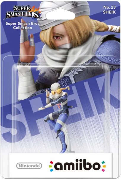 Sheik Super Smash Bros. Amiibo Figure - Nintendo Switch Collectible - Perfect for Gaming Battles & Display Collections