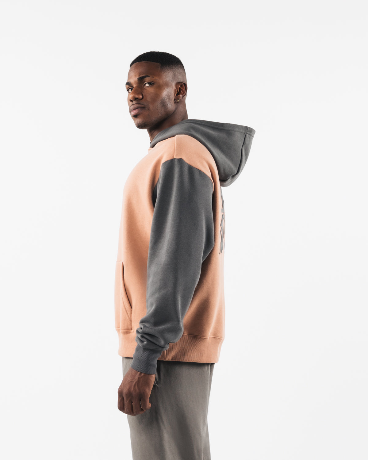 Stylish Stencil Hoodie for Men & Women - Trendy Clay Color Pullover for Casual Wear, Street Fashion & Everyday Comfort
