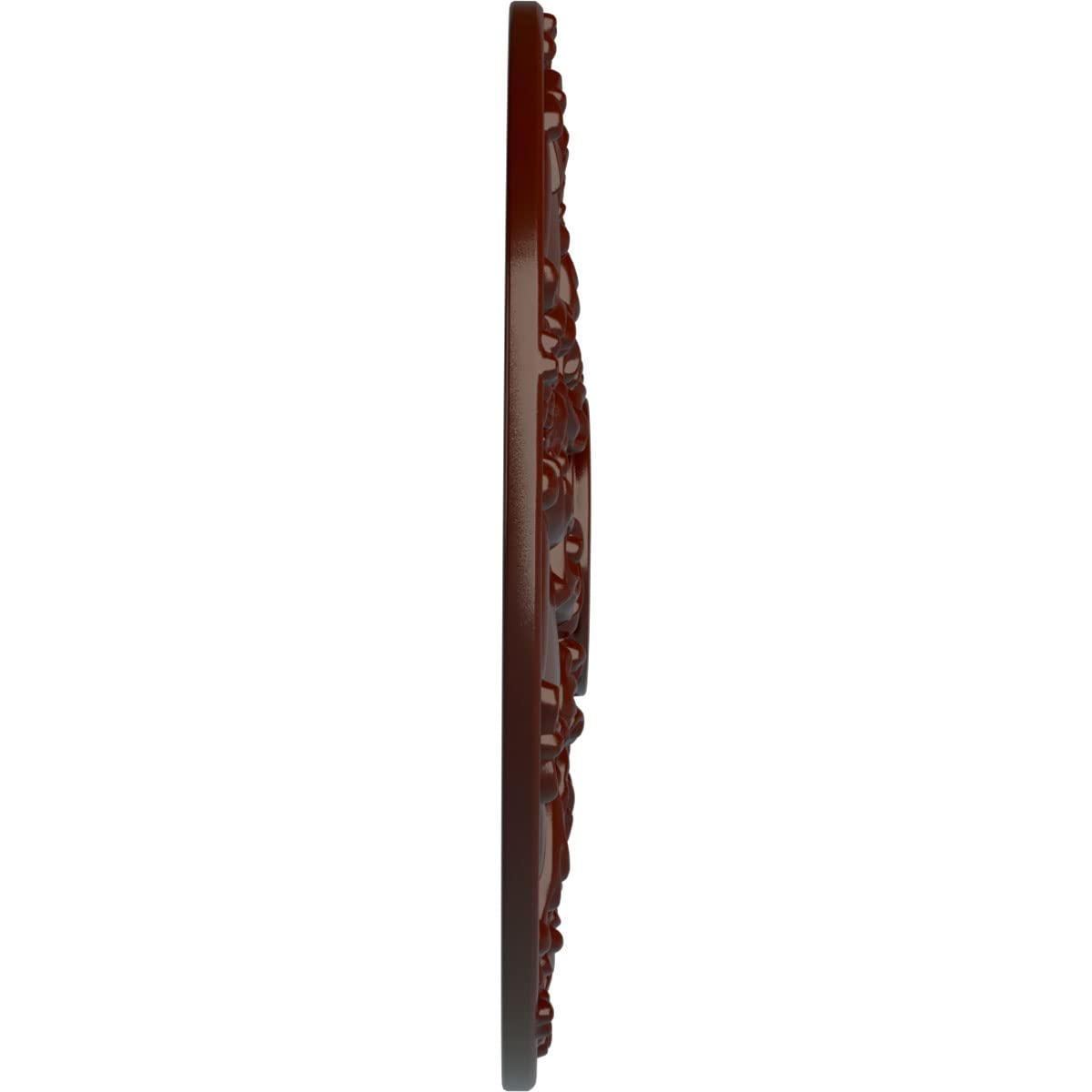 Ekena Millwork Norwich 18 Inch Ceiling Medallion - Hand-Painted Brushed Mahogany Finish, 18