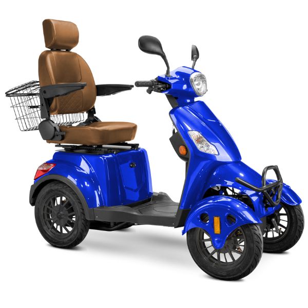 Premium Full Size 4 Wheel Mobility Scooter for Adults - Lightweight Electric Wheelchair with Long Battery Life - Ideal for Outdoor Travel, Shopping & Daily Mobility Assistance