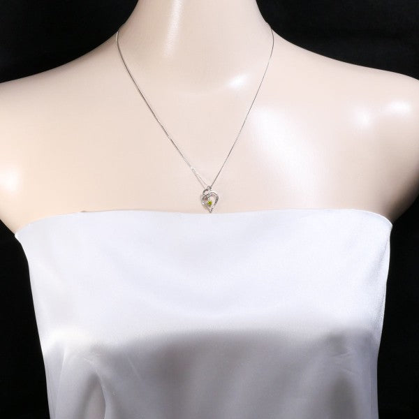 18K White Gold Yellow Diamond Necklace for Women - Elegant Fine Jewelry Gift for Anniversary, Wedding & Special Occasions