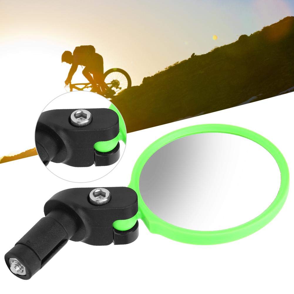 Adjustable Angle Bike Handlebar Rearview Mirror - Universal Fit for 17-21mm Handlebars - Cycling Safety Mirror for Road & Mountain Bikes - Perfect for Commuting, Touring & Urban Riding