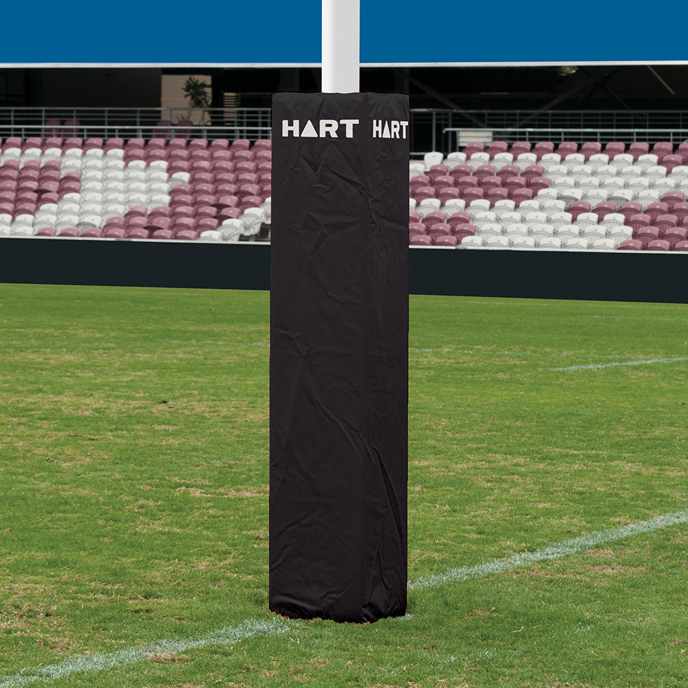 HART Square Rugby Post Pads - 35cm (Set of 4) - High Density Foam Protection for Rugby Goal Posts - Perfect for Training & Match Safety