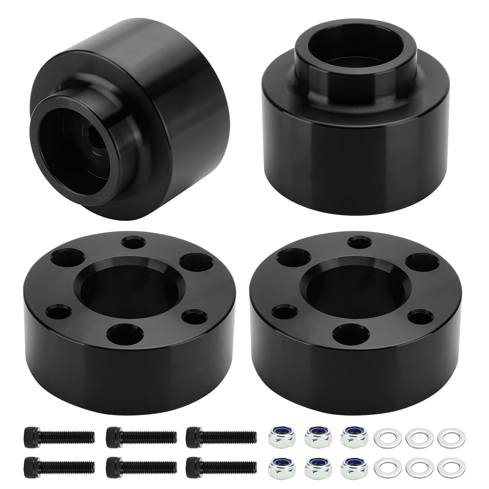 2009-2023 Dodge Ram 1500 Leveling Lift Kit - F3 & R2 Front & Rear Forged Aluminum Strut Spacers - Perfect for Off-Roading, Truck Customization & Enhanced Ground Clearance