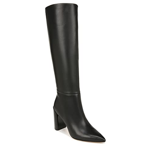 Black Leather Black Heel