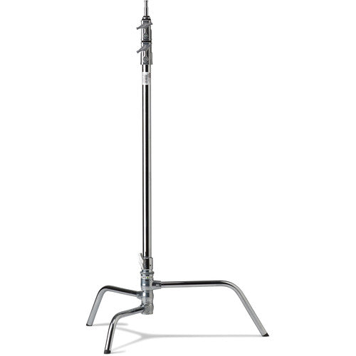 Kupo Master C Stand with Turtle Base - 9.7' Silver Heavy Duty Light Stand for Photography & Video Production - Perfect for Studio, Outdoor Shoots & Film Sets