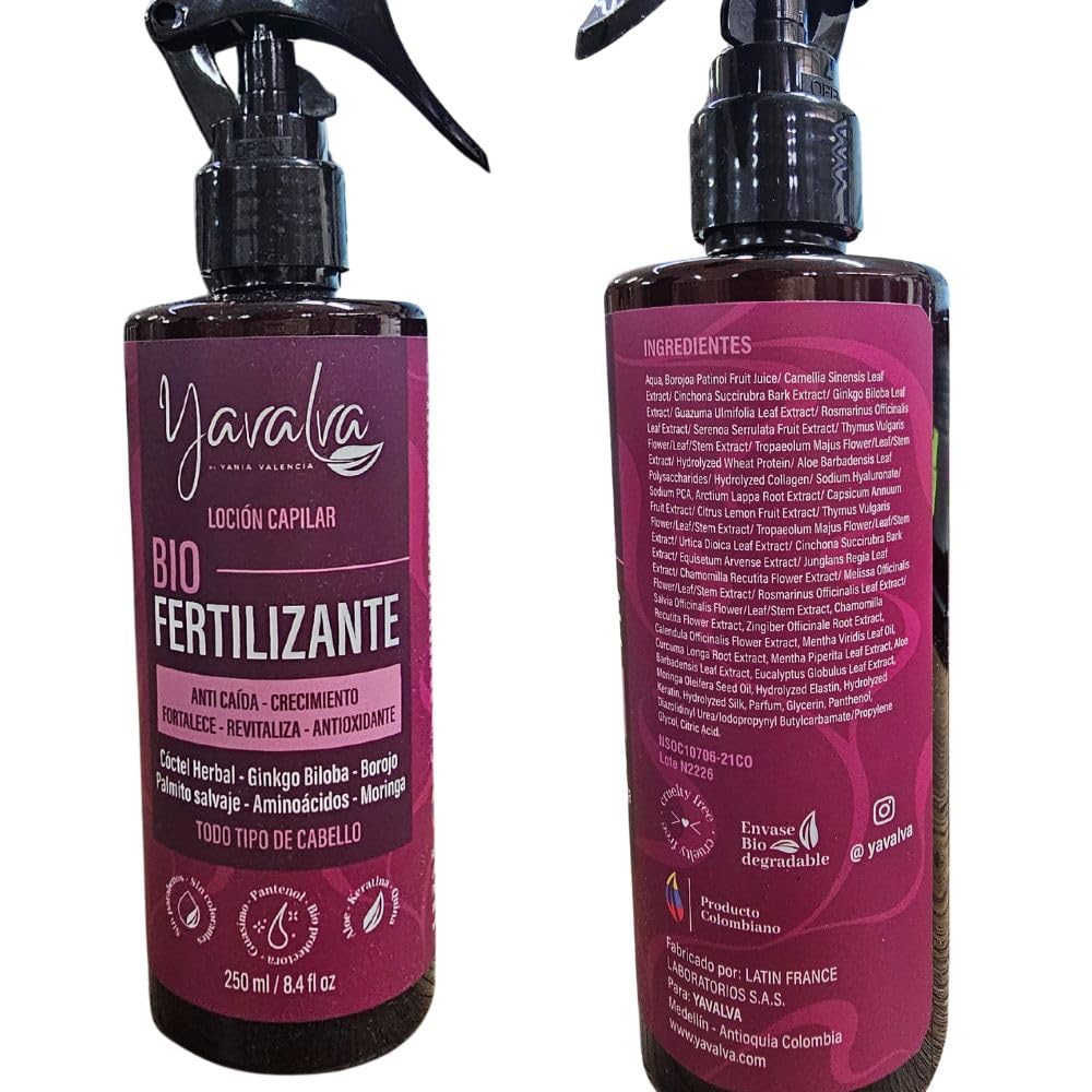 Yavalva Shampoo and Conditioner Set (5 Pack) - Natural Hair Treatment, Bio Restructuring & Bio Fertilizing Kit for Long Hair (250mL + 30mL) - All Hair Types - Perfect for Damaged Hair Repair & Daily Hair Care Routine