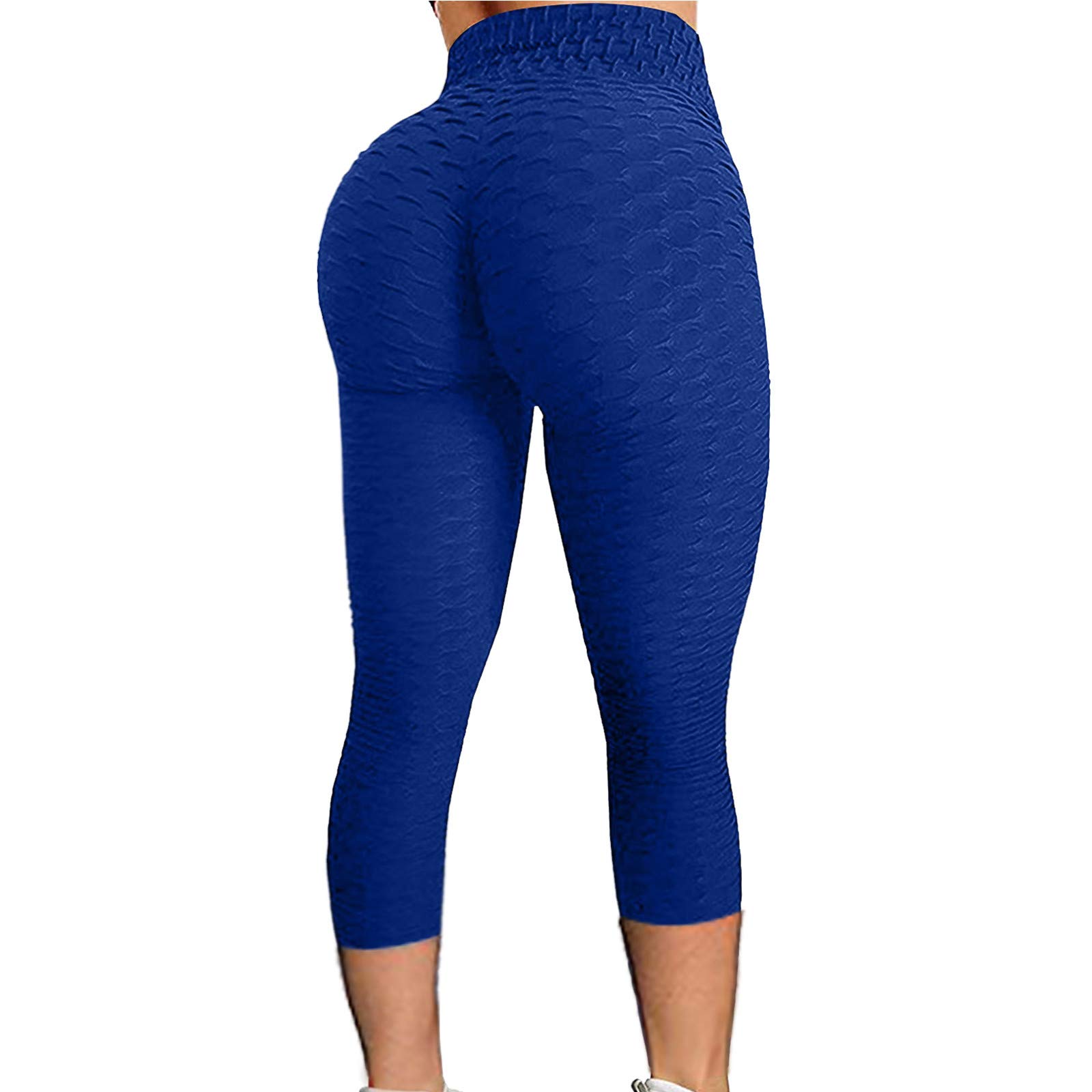 High Waist Yoga Shorts for Women - Side Pockets, Tummy Control, Compression Workout Shorts - Perfect for Yoga, Running, Gym & Fitness Training