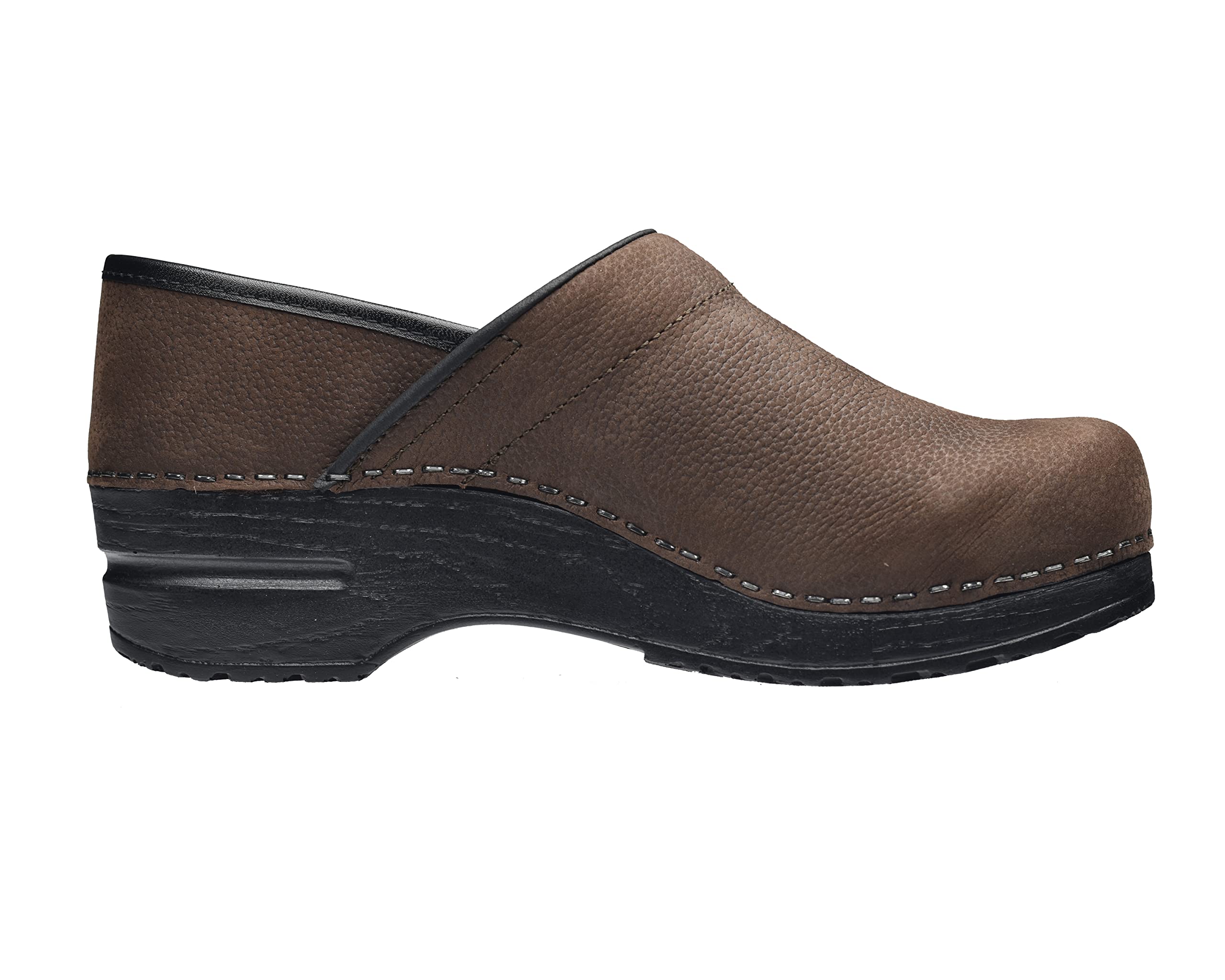 Sanita Women's Professional Oil-Resistant Leather Clogs - Non-Slip Kitchen Shoes for Chefs, Nurses & Healthcare Workers