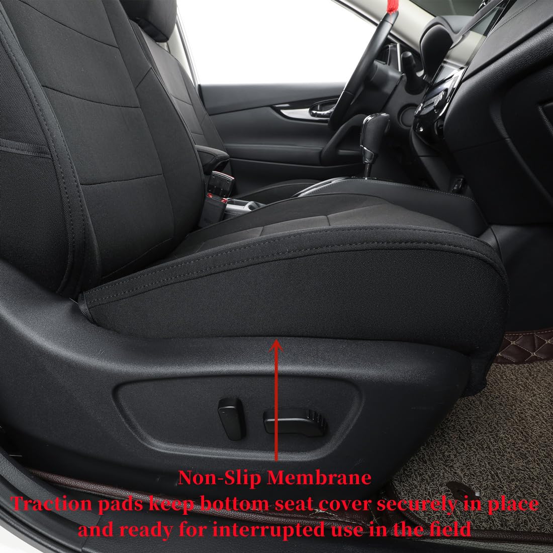 2020-2025 Nissan Sentra Seat Covers - Custom Fit for S/SV/SR/Midnight Edition | Full Coverage Airbag-Compatible Polyester Seat Protectors (Black Full Set) | Perfect for Daily Commuting & Road Trips