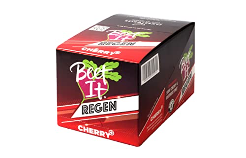 Beet It Regen Cherry+ Shot - Natural Recovery Drink for Athletes & Fitness (Pack of 15) - Post-Workout, Marathon & Intense Training Hydration